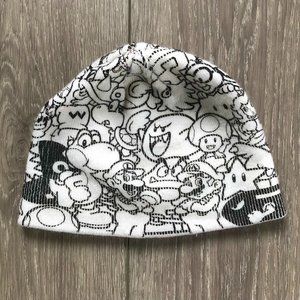 Nintendo Super Mario White Winter Beanie Hat